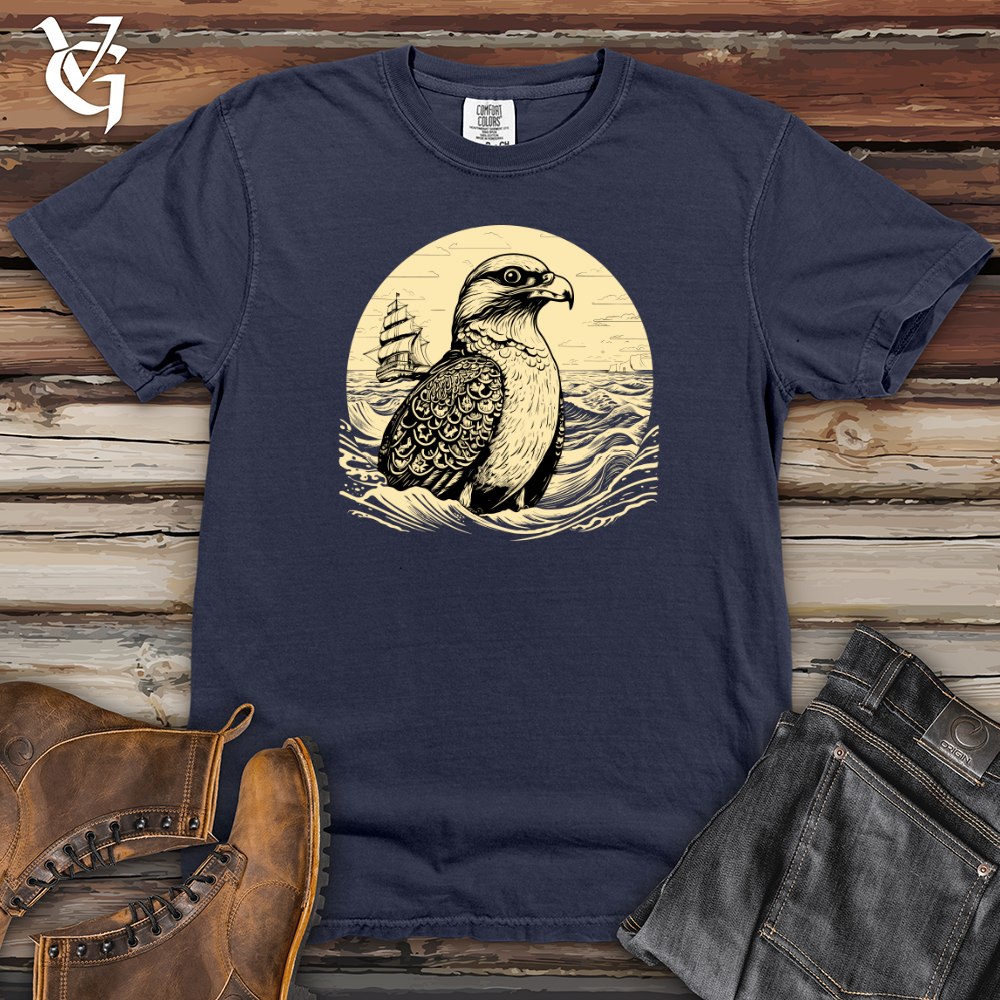 Viking Goods Eagle Nautical Voyage Heavy Cotton Comfort Colors Tee Navy / L