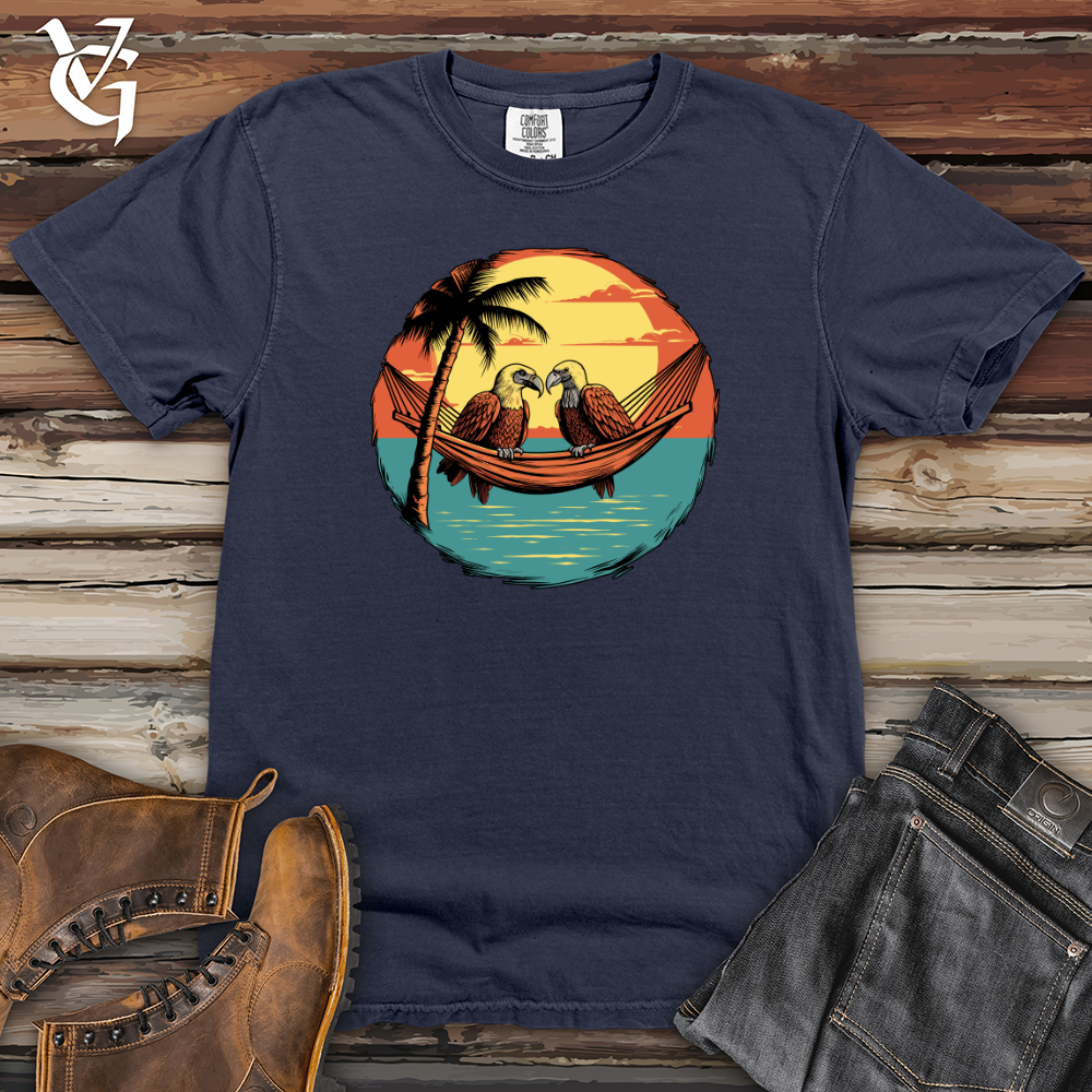 Viking Goods Eagles Sunset Date Heavy Cotton Comfort Colors Tee Navy / L