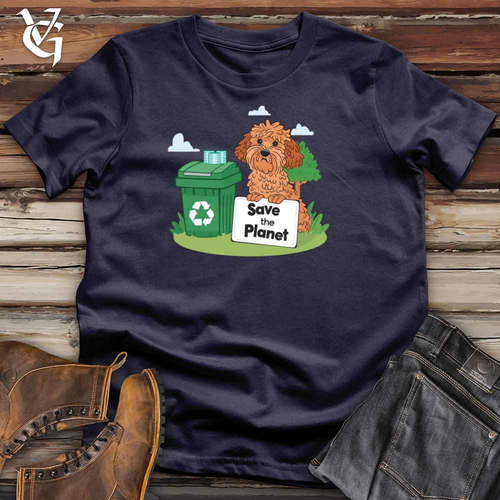 Viking Goods Eco Pooch Pledge Cotton Tee Navy / L