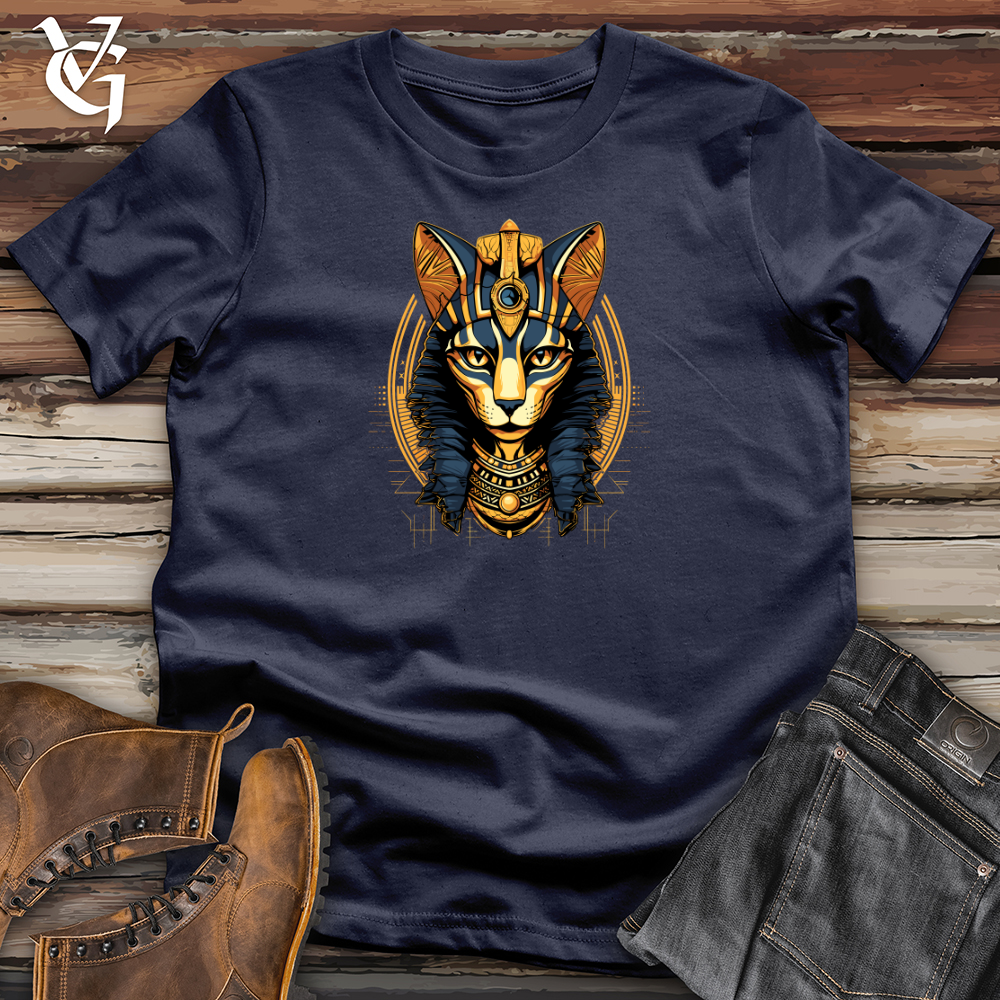 Viking Goods Egyptian Cat Divine Gaze Softstyle Tee Navy / L
