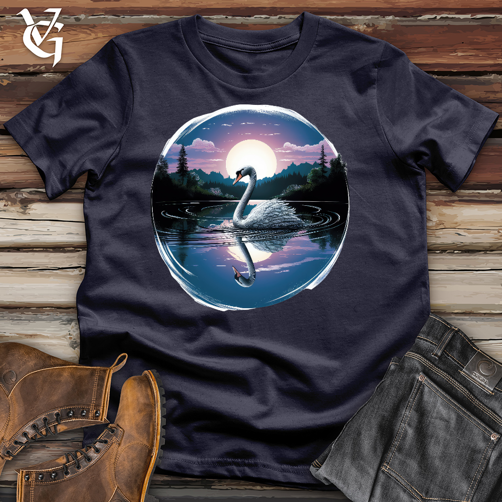 Viking Goods Elegant Swan Cotton Tee Navy / L