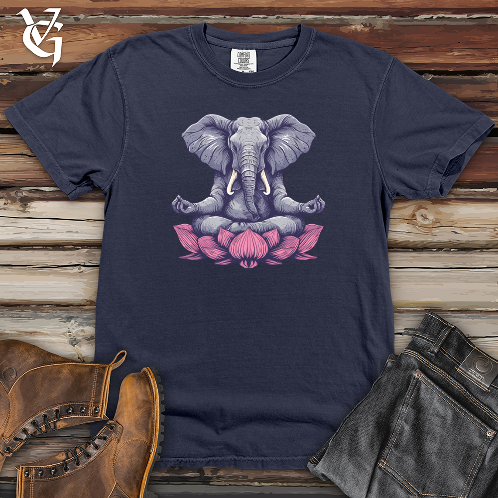Viking Goods Elephant Lotus Harmony Heavy Cotton Comfort Colors Tee Navy / L