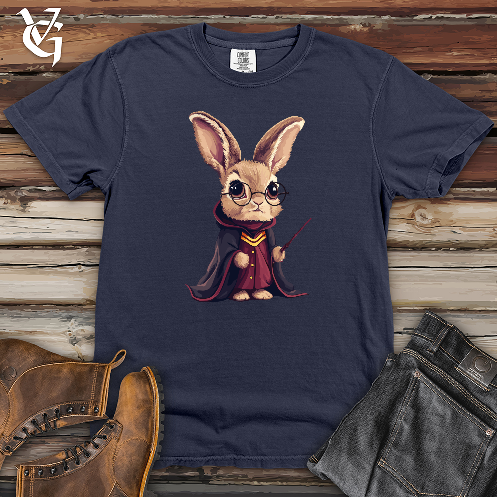 Viking Goods Enchanted Bunny Mage Heavy Cotton Comfort Colors Tee Navy / L