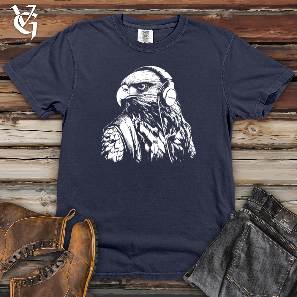 Viking Goods Falcon Sound Check Heavy Cotton Comfort Colors Tee Navy / L