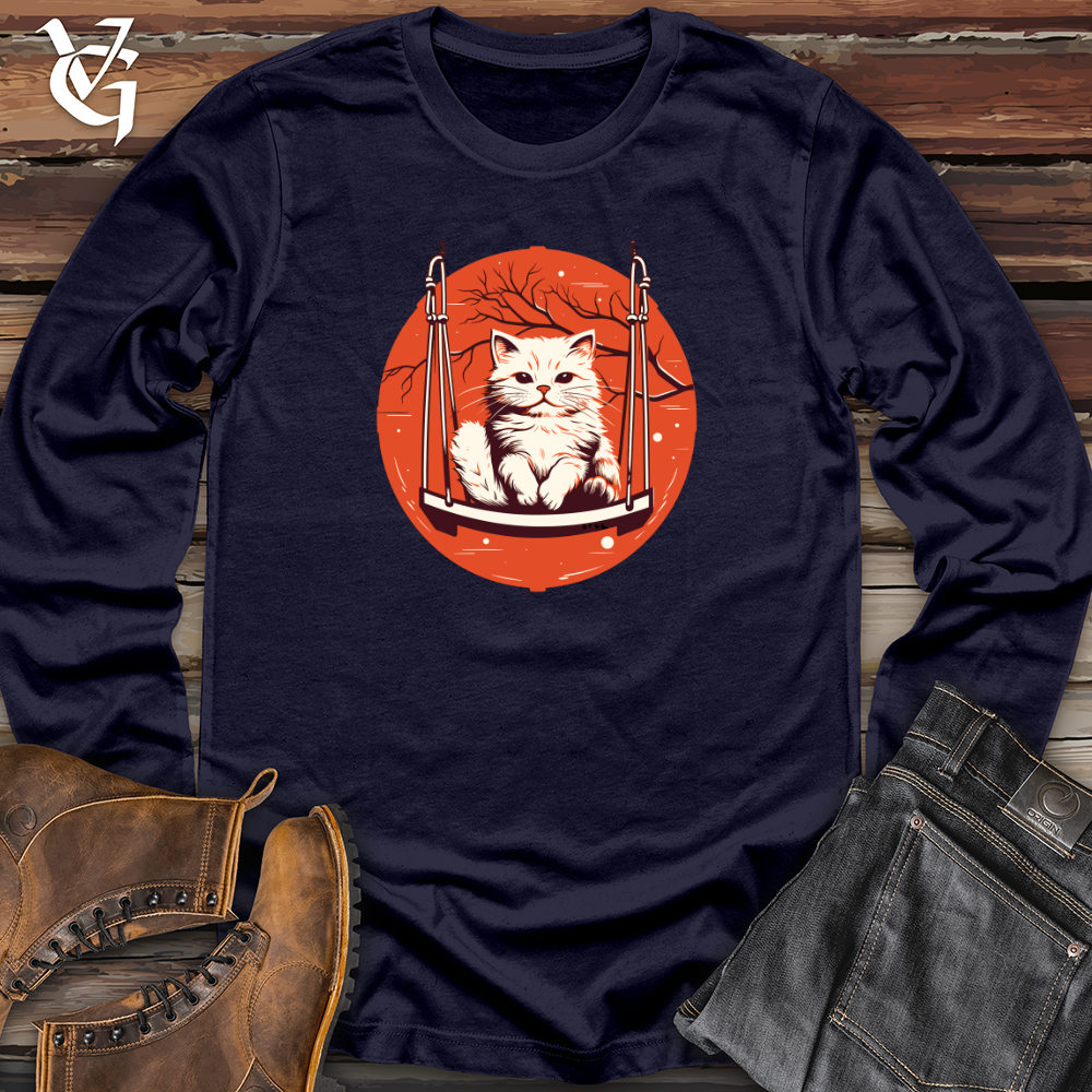 Viking Goods Feline Swingtime Long Sleeve Navy / L