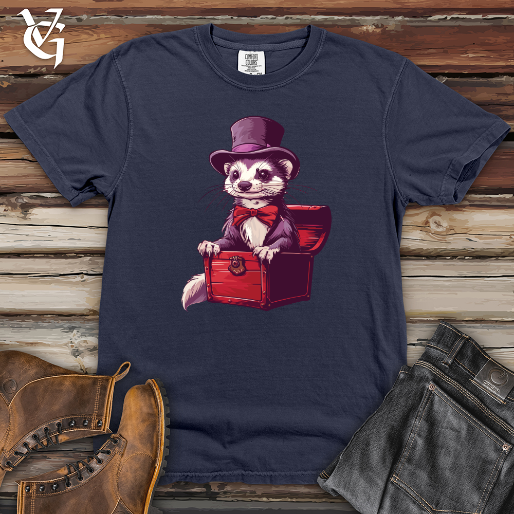 Viking Goods Ferret Traveler's Attire Heavy Cotton Comfort Colors Tee Navy / L