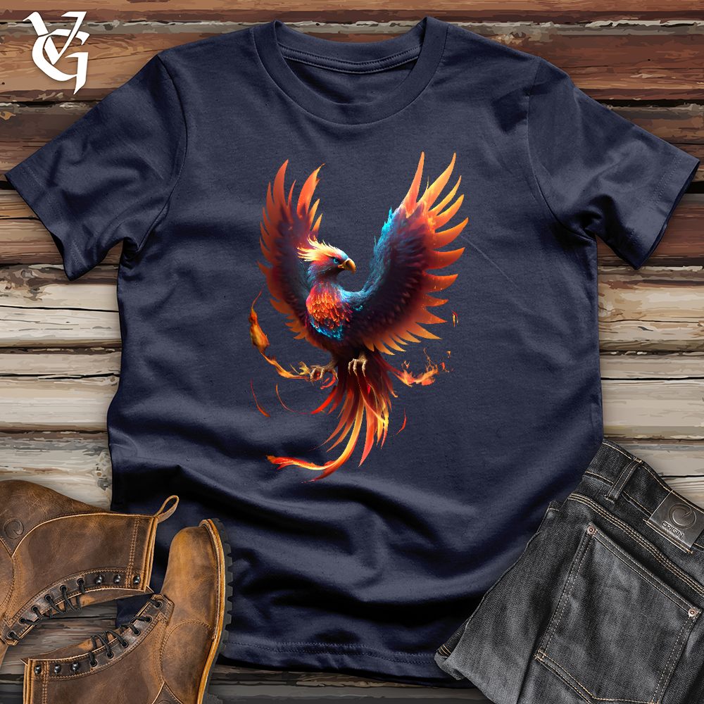 Viking Goods Fire Bird Softstyle Tee Navy / L