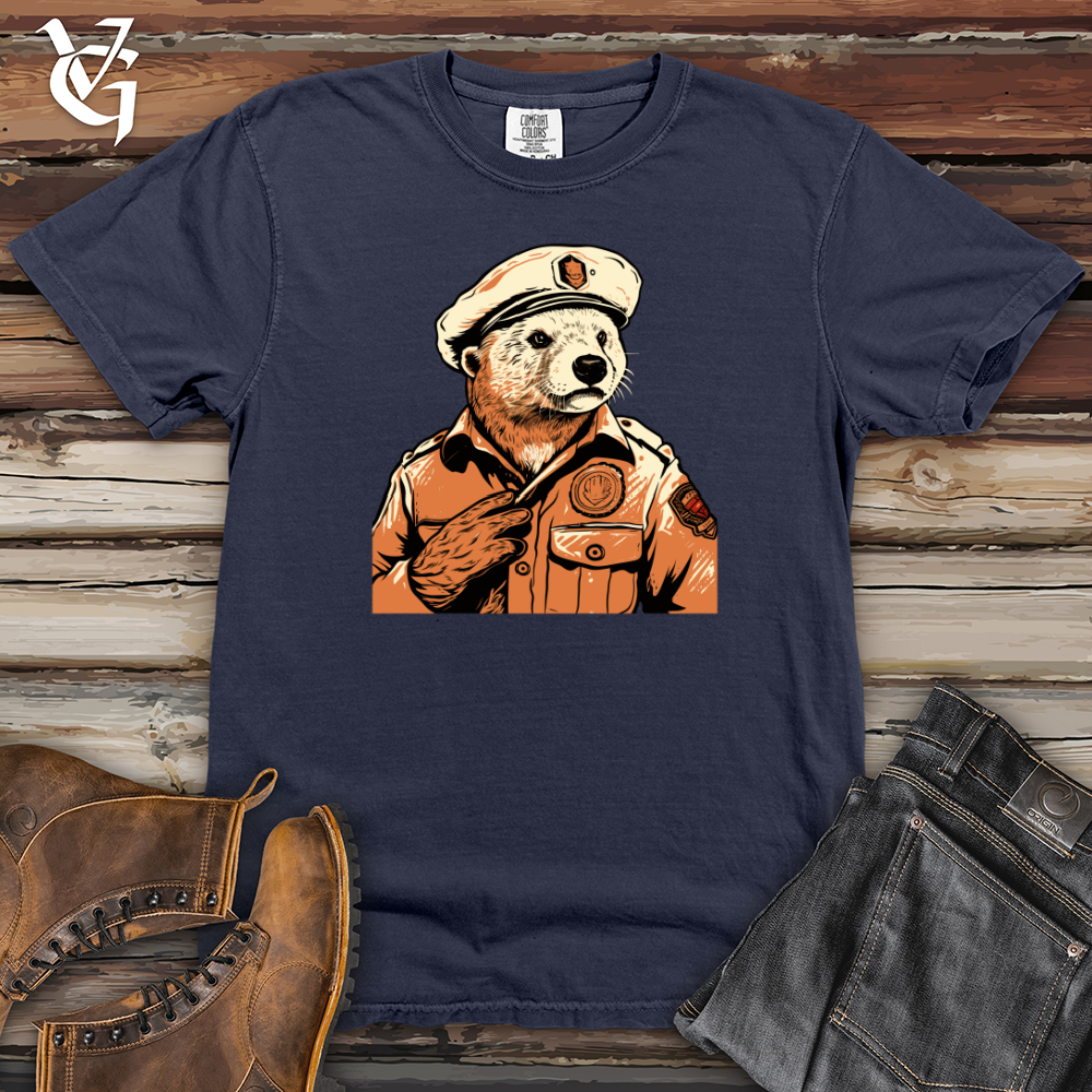 Viking Goods First Responder Otter Lifesaver Heavy Cotton Comfort Colors Tee Navy / L