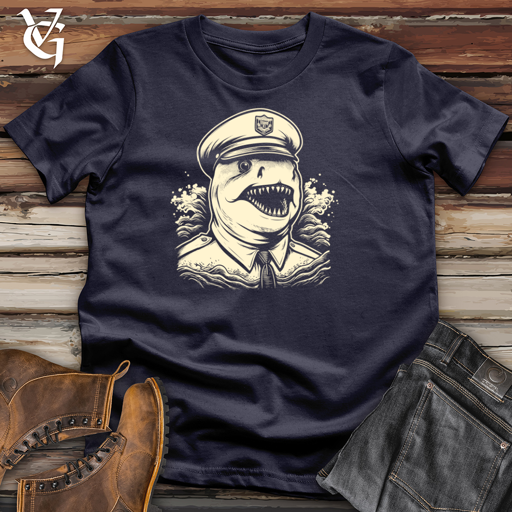 Viking Goods First Responder Shark Alert Cotton Tee Navy / L