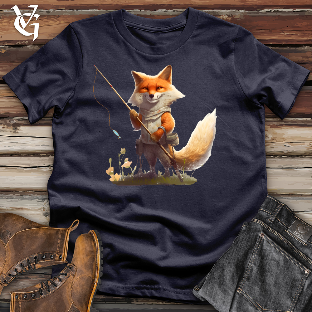 Viking Goods Fishing Fox Cotton Tee Navy / L