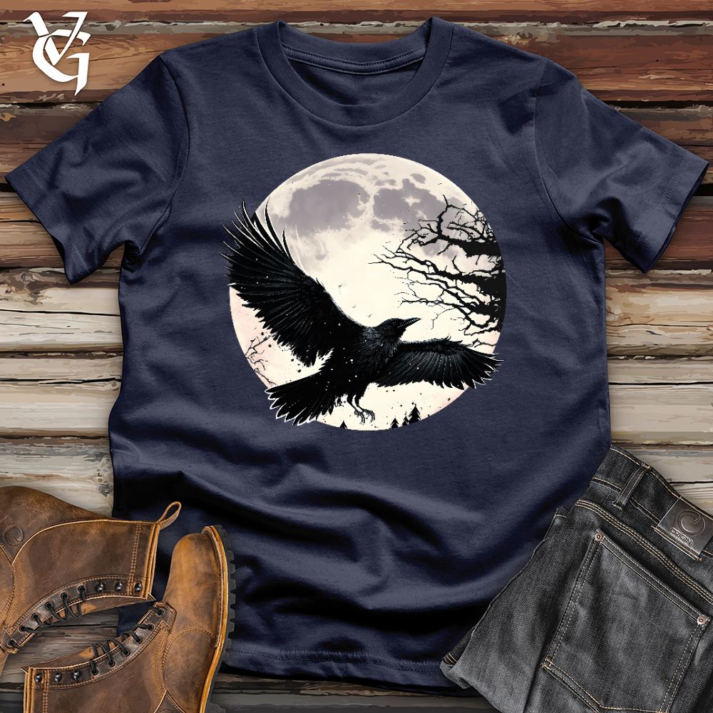 Viking Goods Flying Raven Softstyle Tee Navy / L
