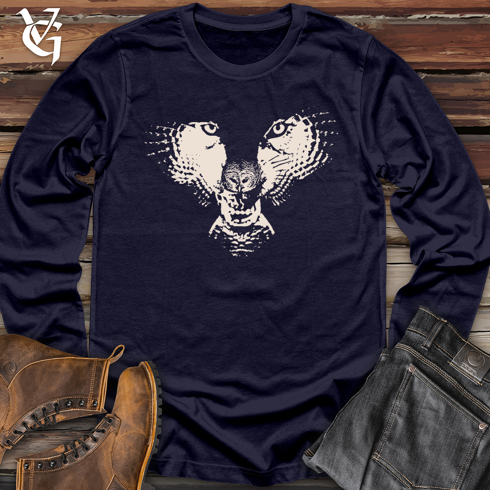 Viking Goods Flying Wolf Long Sleeve Navy / L