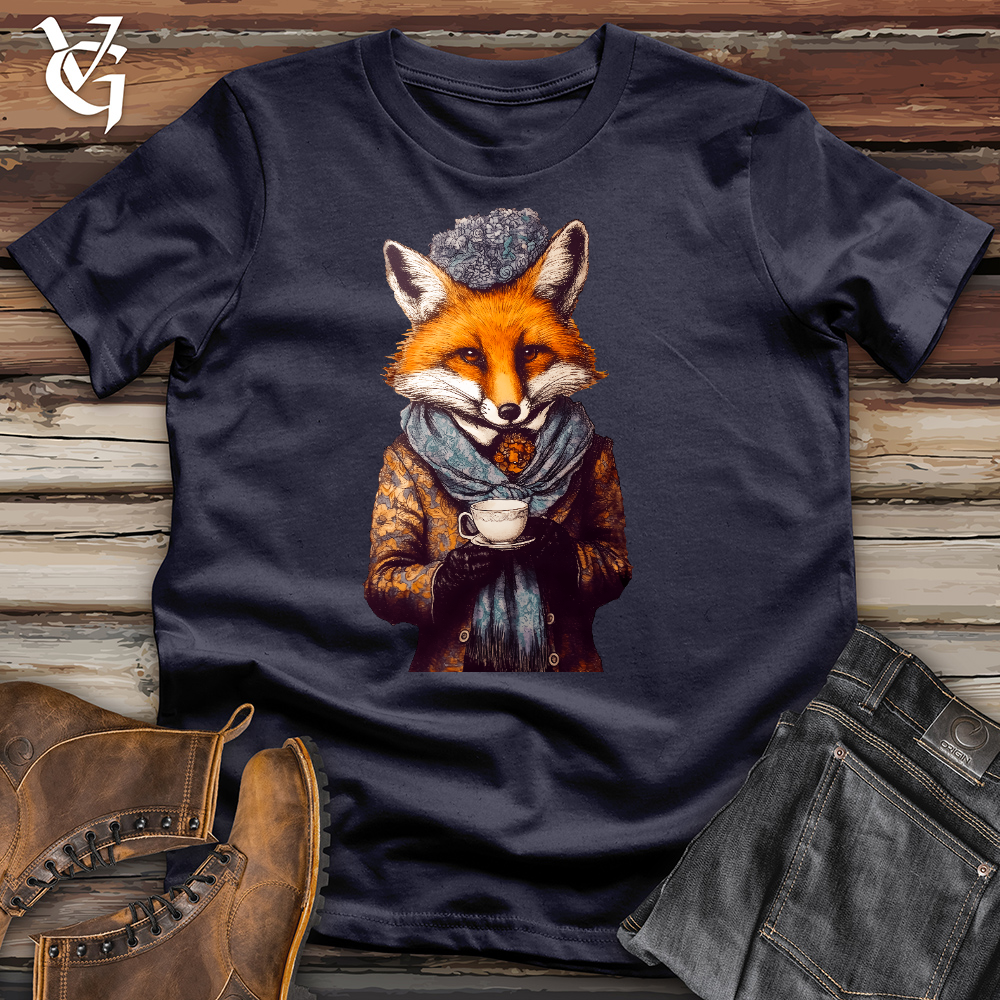 Viking Goods Fox Beanie Cotton Tee Navy / L