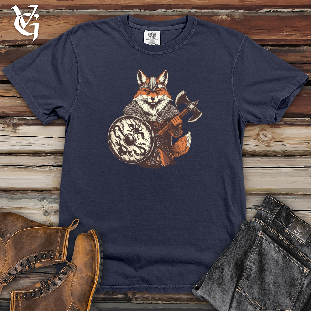 Viking Goods Fox Viking Courage Heavy Cotton Comfort Colors Tee Navy / L