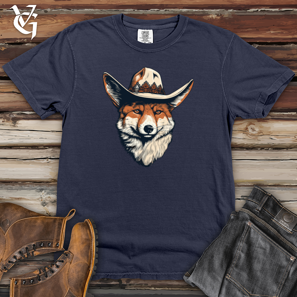 Viking Goods Fox Western Wanderer Heavy Cotton Comfort Colors Tee Navy / L