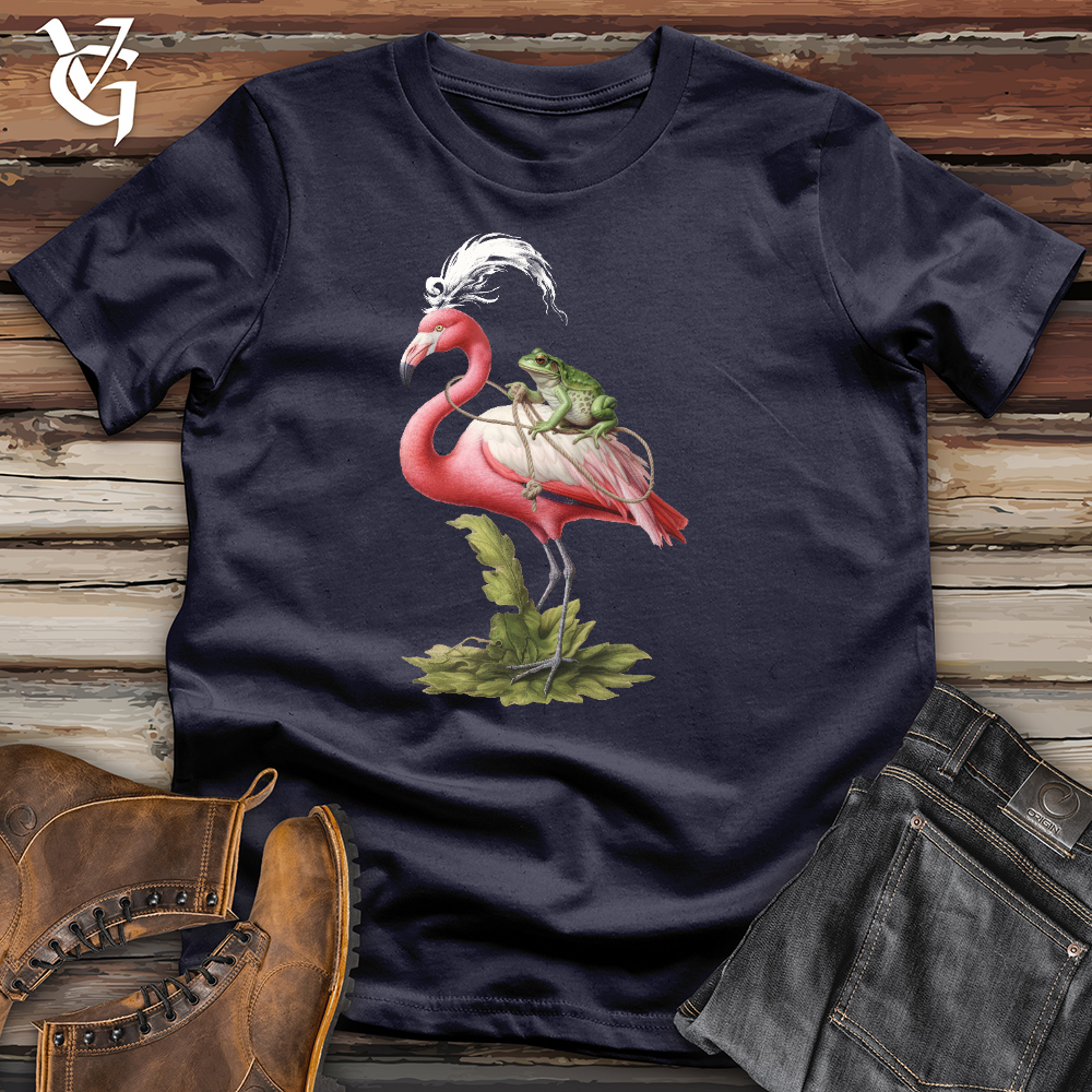 Viking Goods Frog & Flamingo Friends Cotton Tee Navy / L