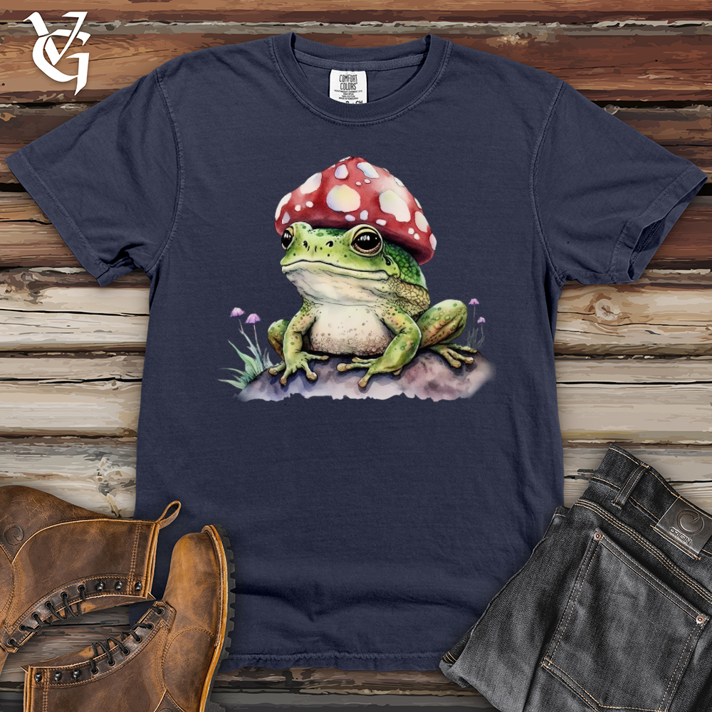 Viking Goods Frog Mushroom Head Heavy Cotton Comfort Colors Tee Black / L