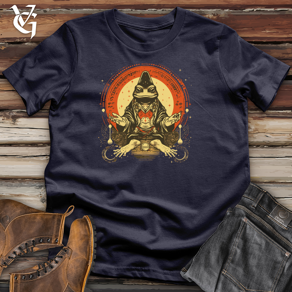 Viking Goods Frog Mystical Meditation Cotton Tee Navy / L