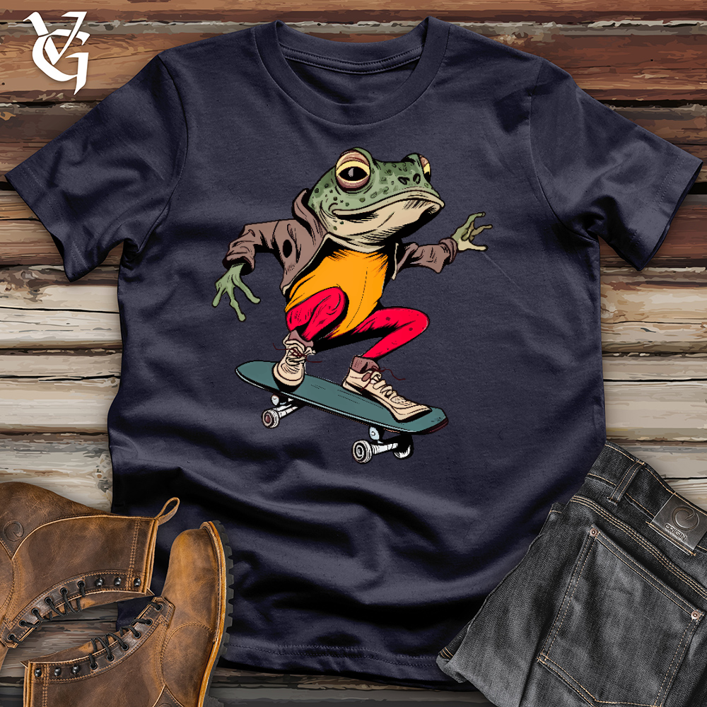 Viking Goods Frog Skates Cotton Tee Navy / L