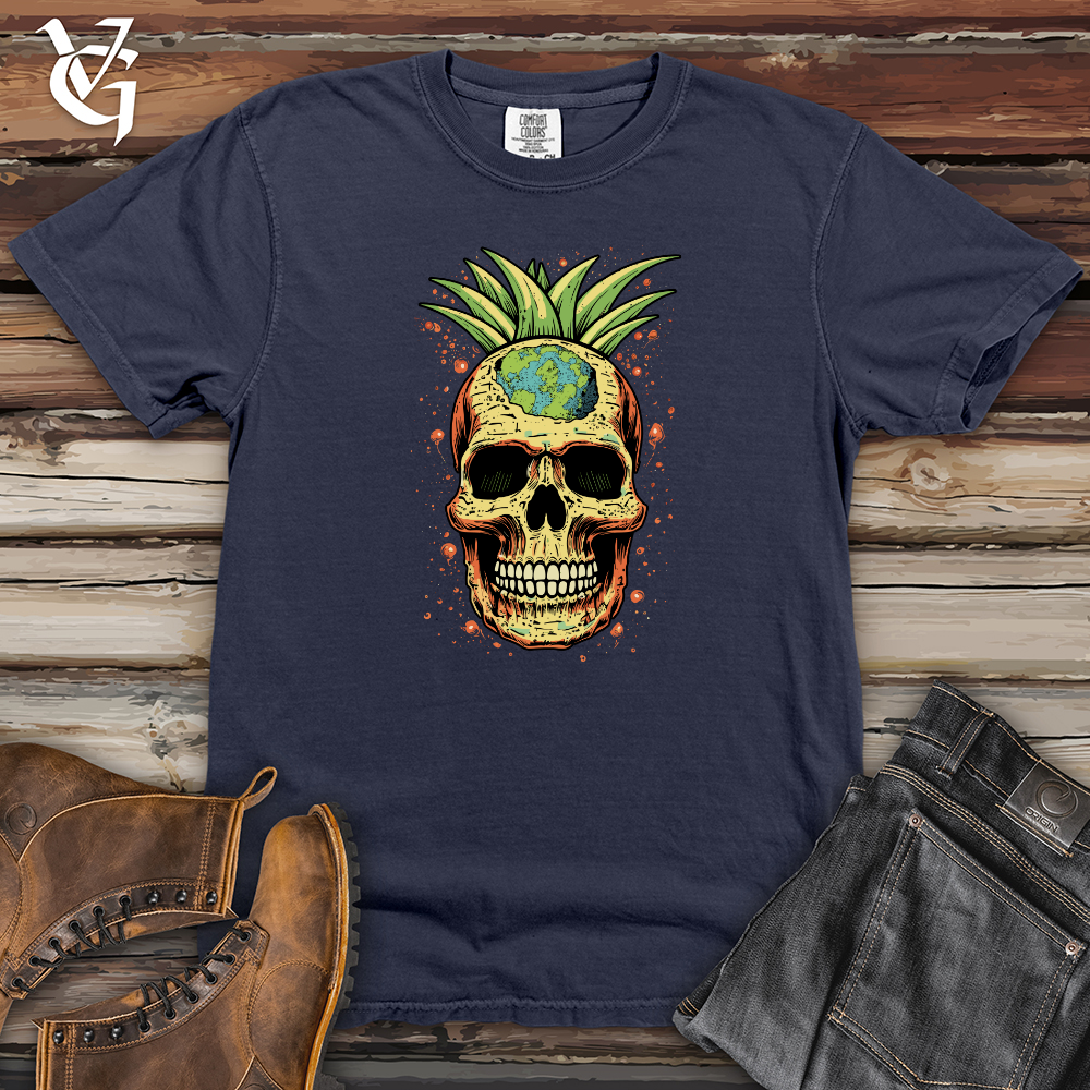 Viking Goods Galactic Pineapple Earth  Heavy Cotton Comfort Colors Tee Navy / L
