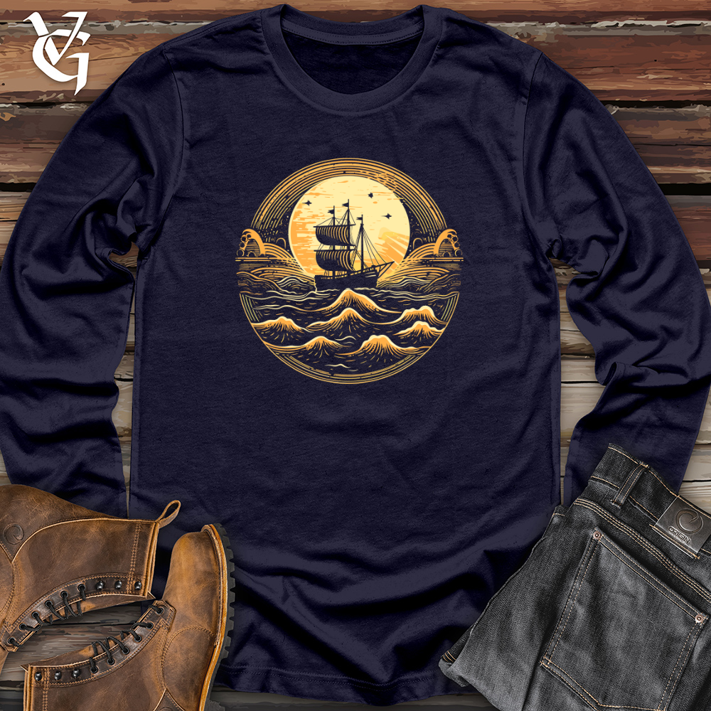 Viking Goods Galleon Moonlit Voyage Long Sleeve Navy / L