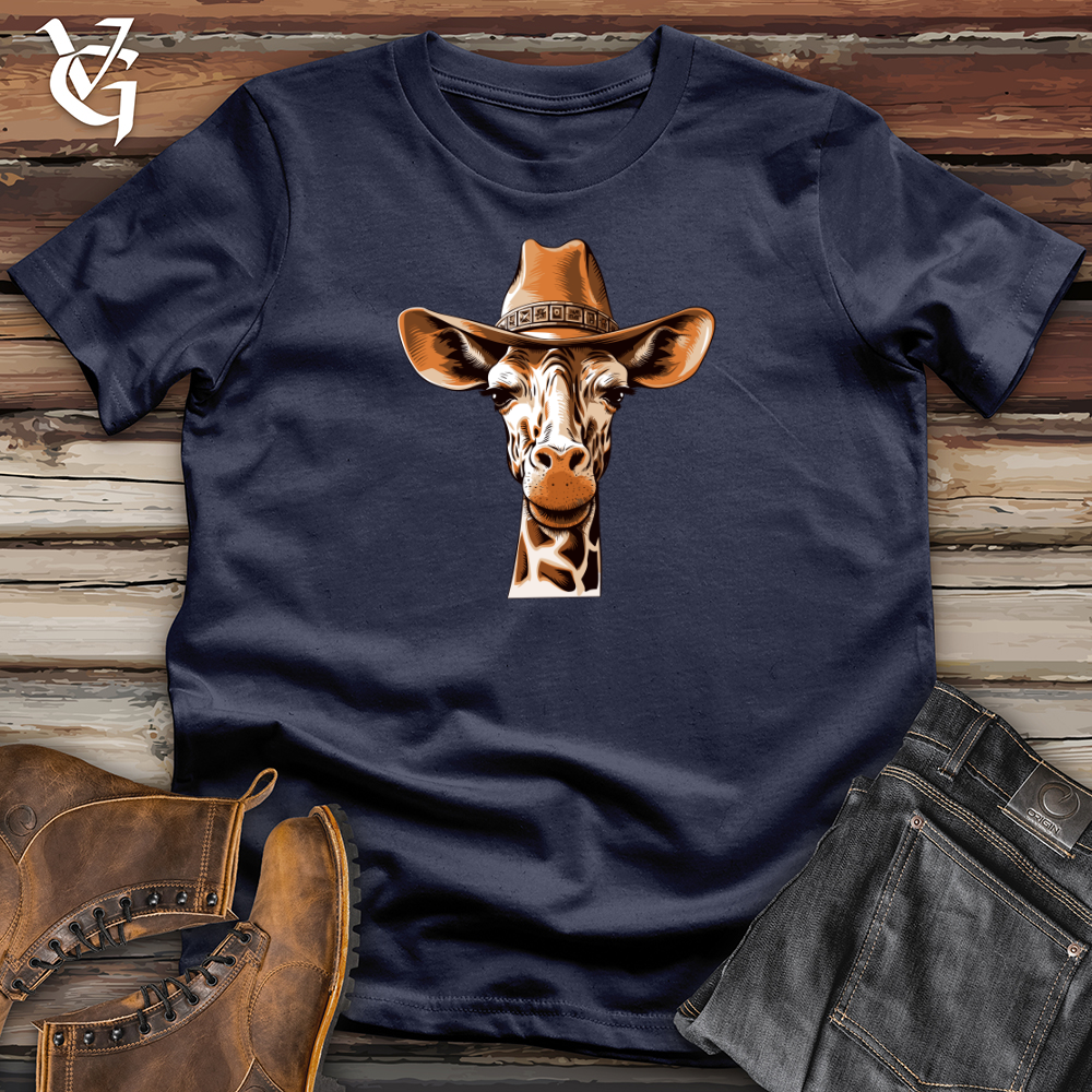 Viking Goods Giraffe Sky High Cowboy Adventure Softstyle Tee Navy / L