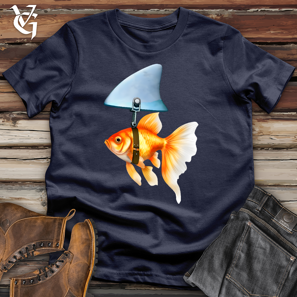 Viking Goods Goldfish Shark Fin Softstyle Tee Navy / L