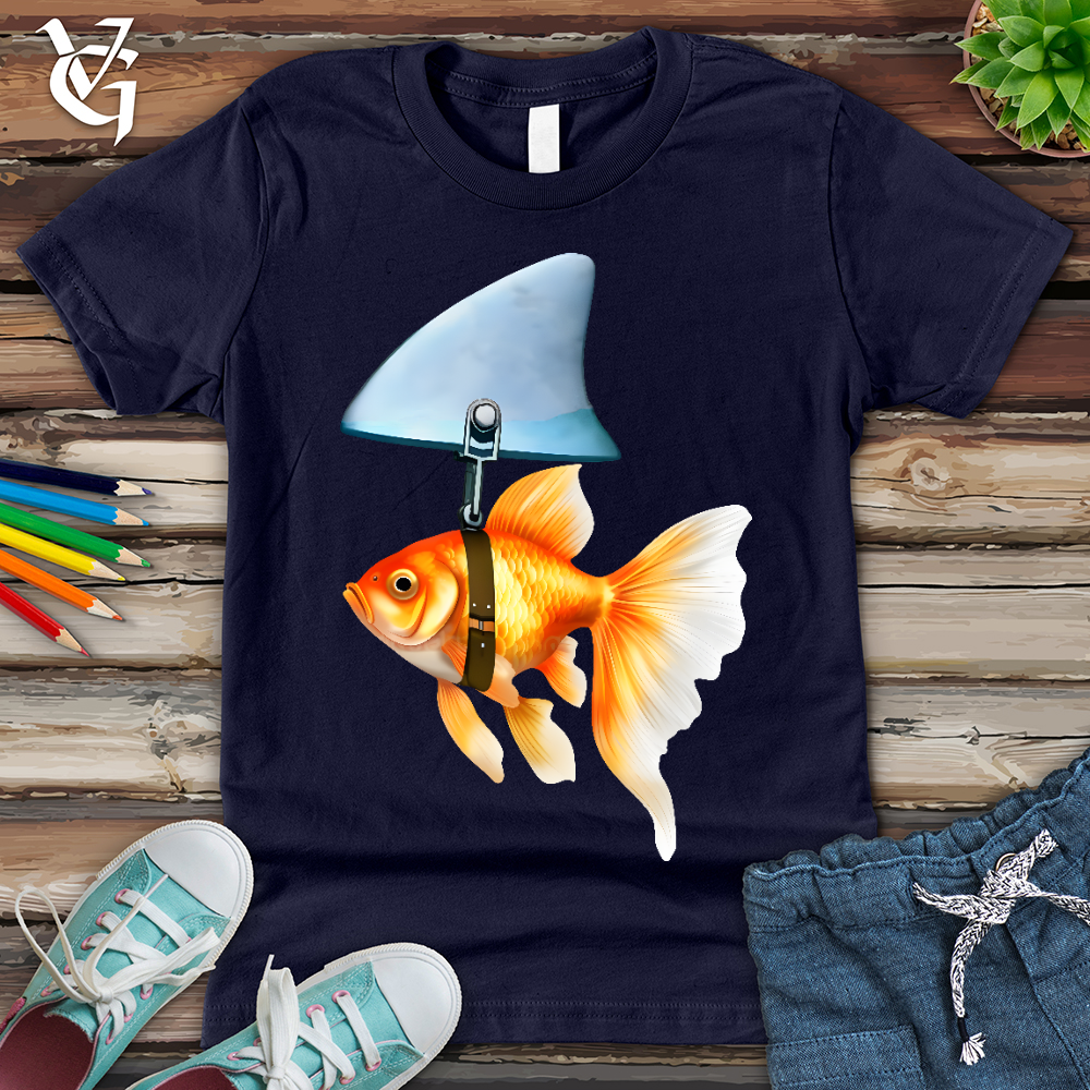 Viking Goods Goldfish Shark Fin Youth Tee Navy / L