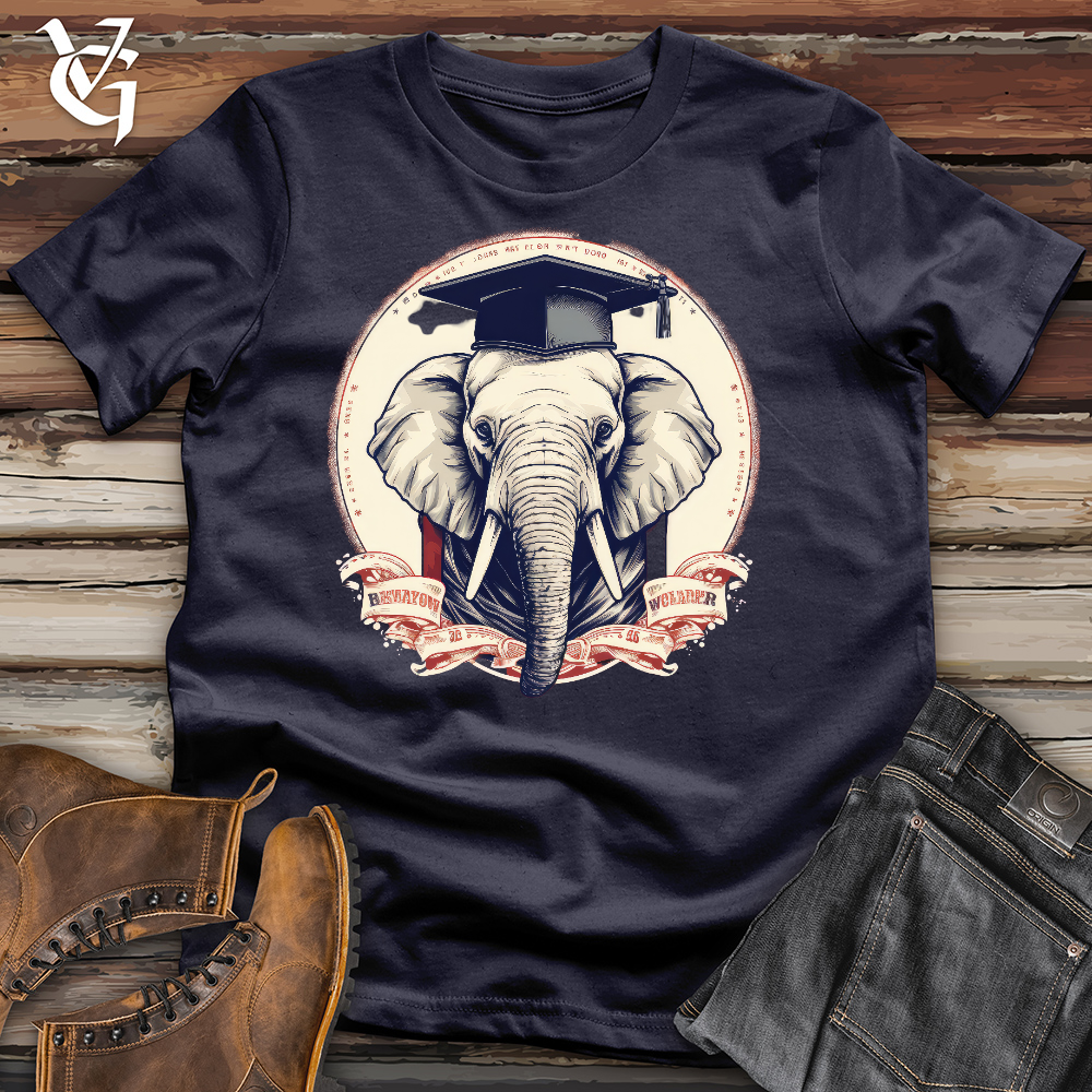 Viking Goods Graduating Elephant Cotton Tee Navy / L