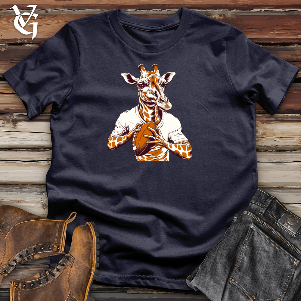 Viking Goods Gridiron Giraffe Cotton Tee Navy / L