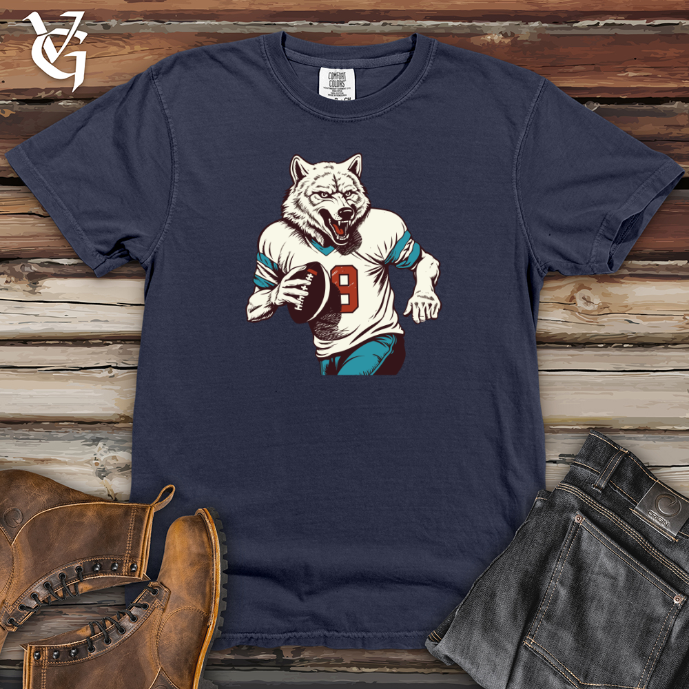 Viking Goods Gridiron Wolf Heavy Cotton Comfort Colors Tee Navy / L