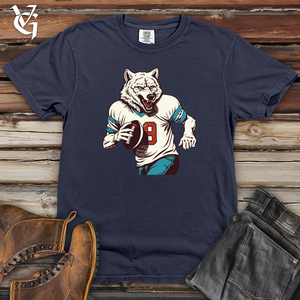 Viking Goods Gridiron Wolf Heavy Cotton Comfort Colors Tee Navy / L