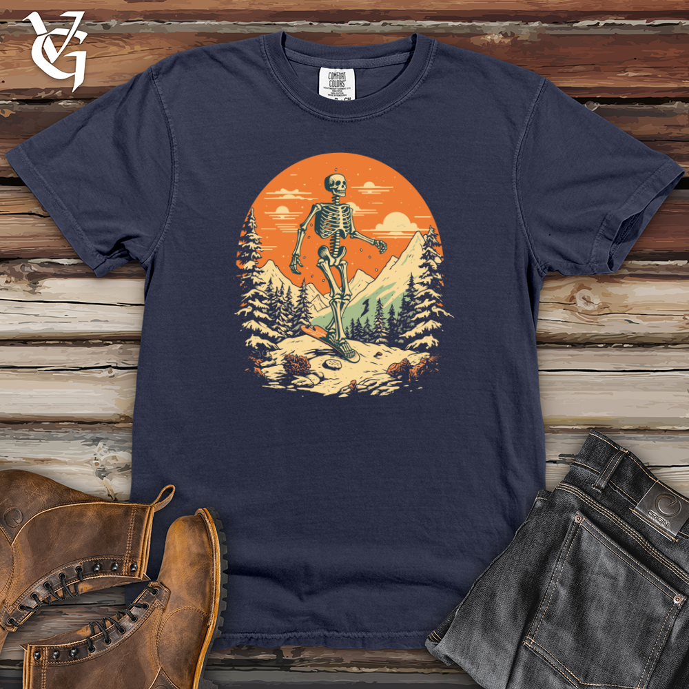 Viking Goods Grunge Snow Hiker Heavy Cotton Comfort Colors Tee Navy / L