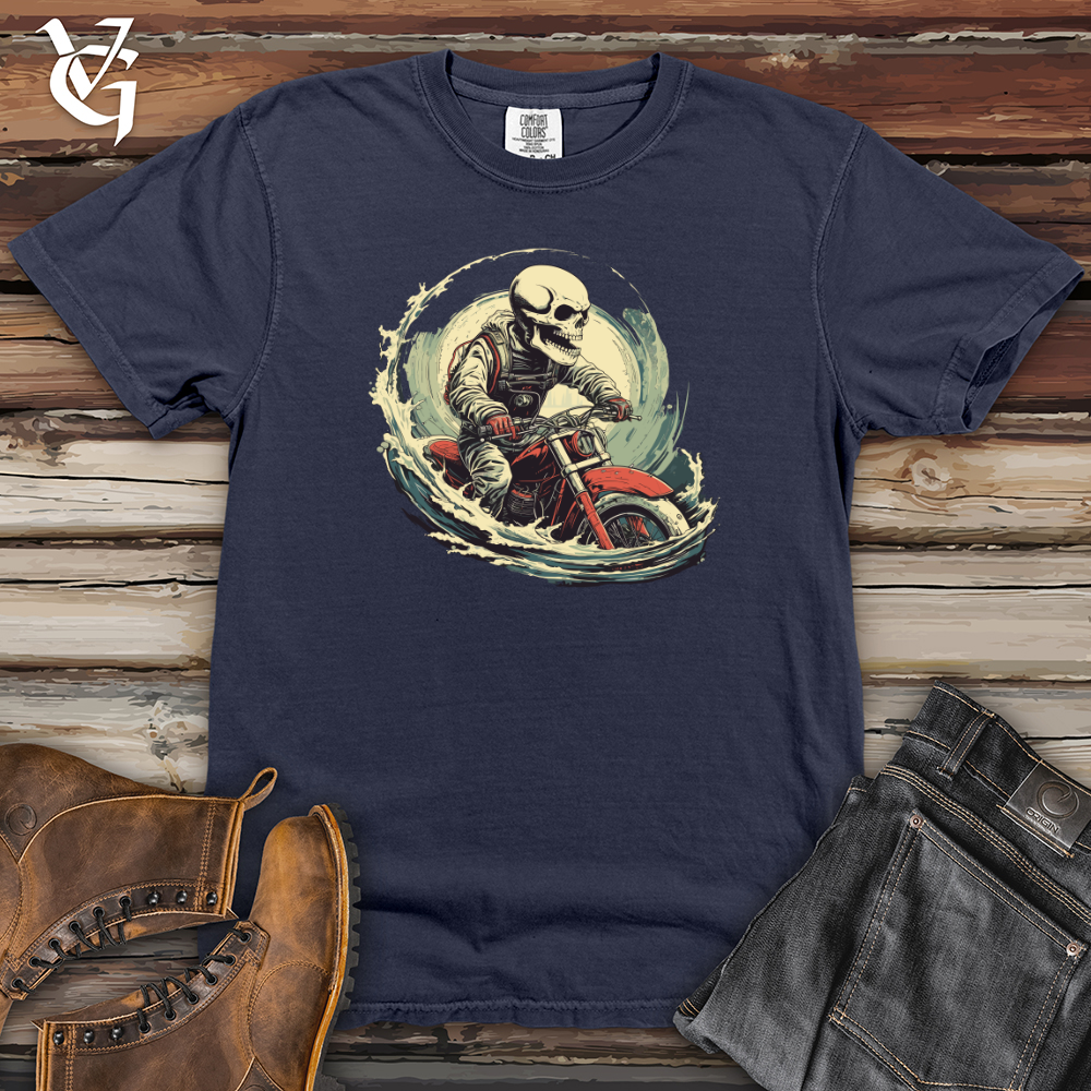 Viking Goods Grunge Whale Dive Heavy Cotton Comfort Colors Tee Navy / L