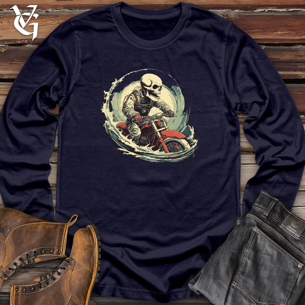 Viking Goods Grunge Whale Dive Long Sleeve Navy / L