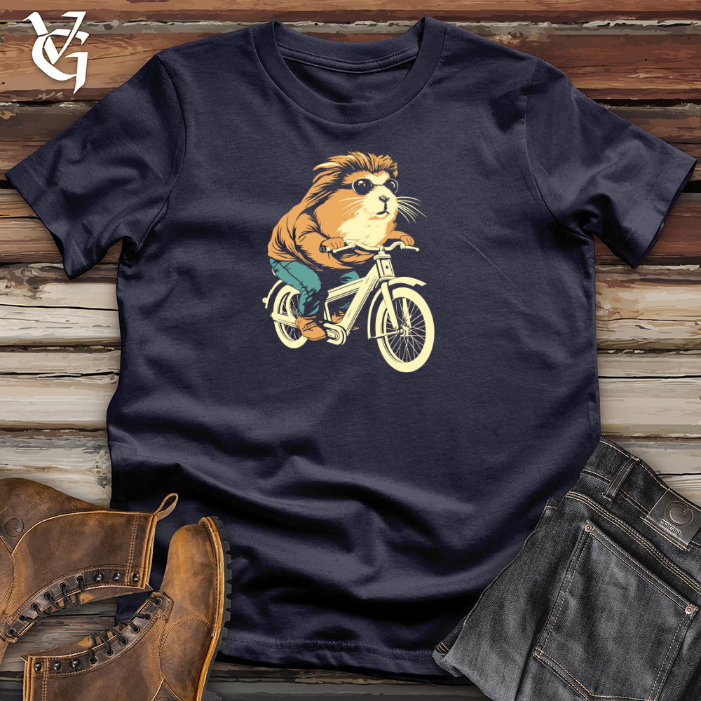 Viking Goods Guinea Pig Furry Cyclist Joyride Cotton Tee Navy / L