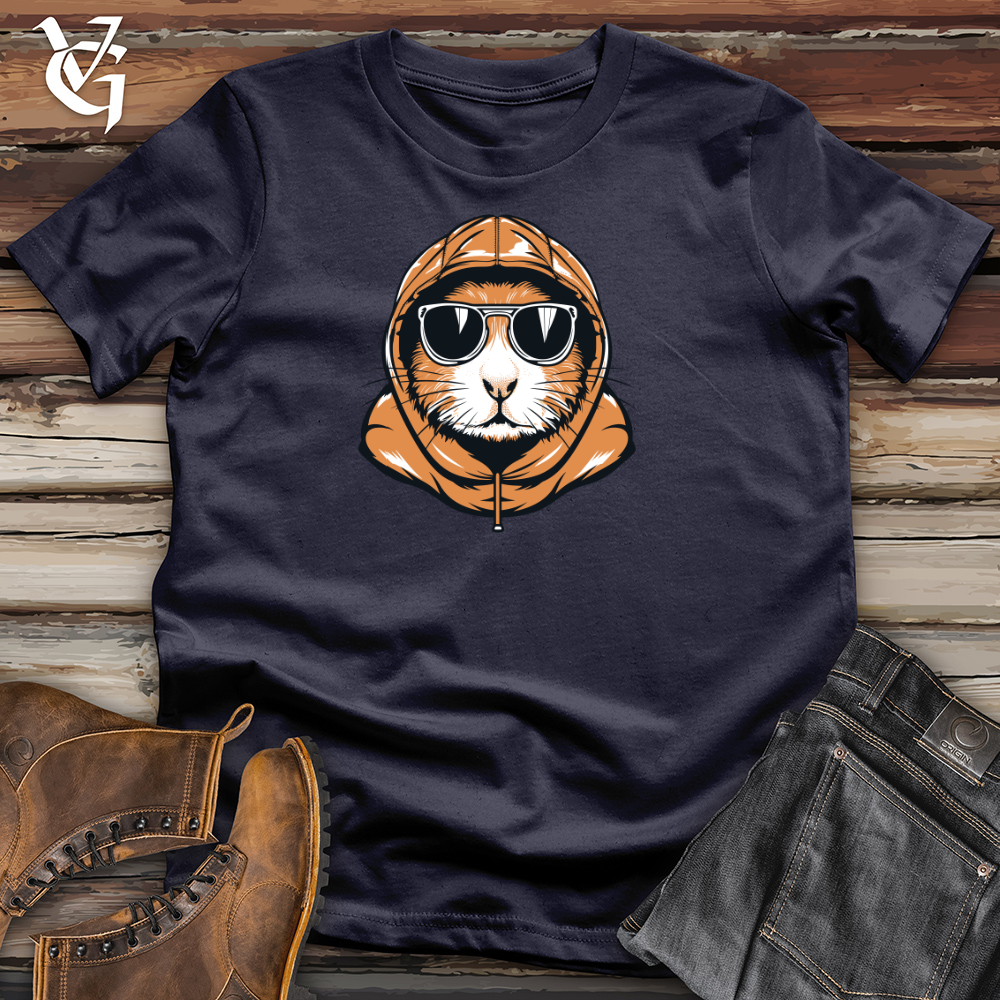 Viking Goods Hamster Cozy Beanie Winter Whiskers Cotton Tee Navy / L