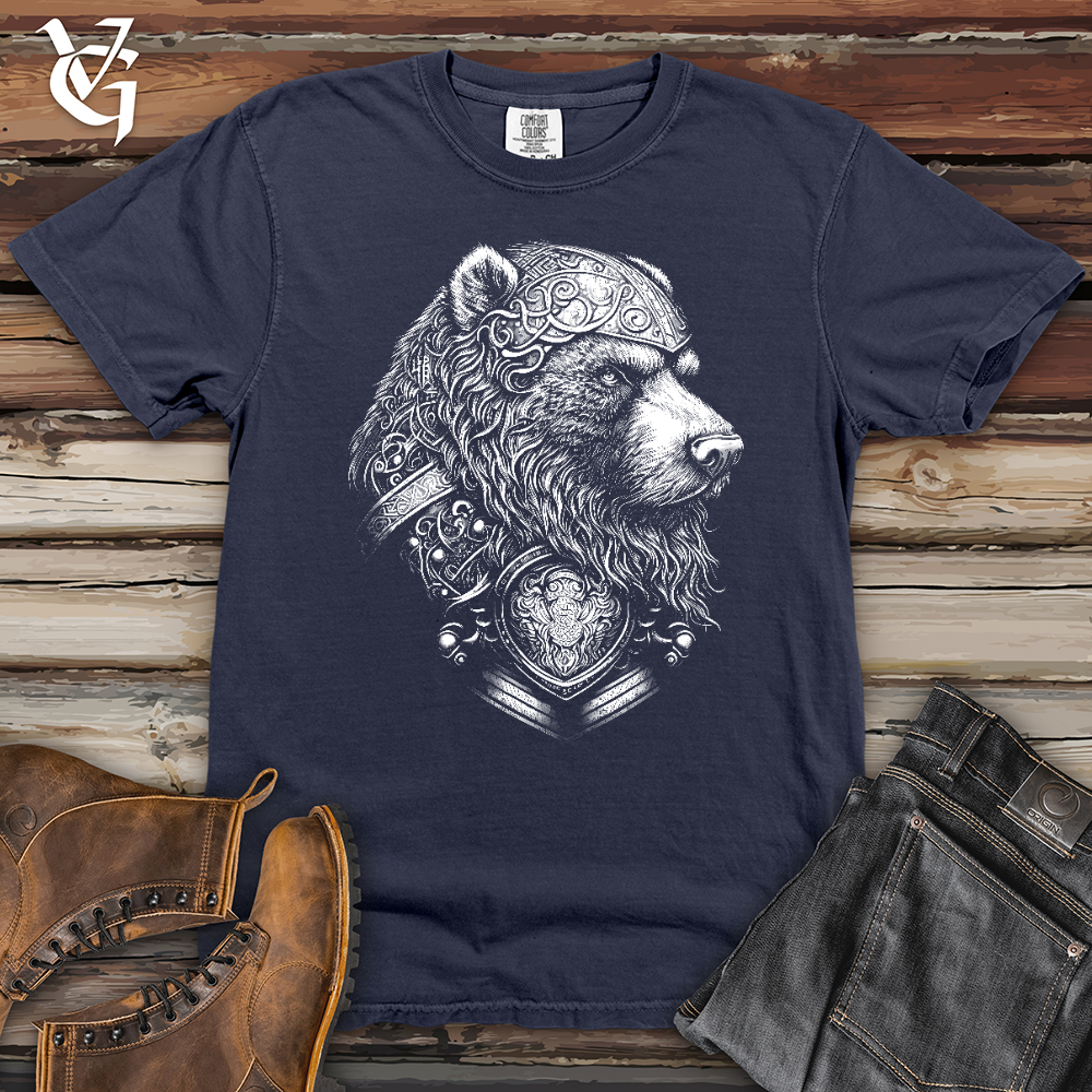 Viking Goods Handsome Celtic Bear Heavy Cotton Comfort Colors Tee Navy / L