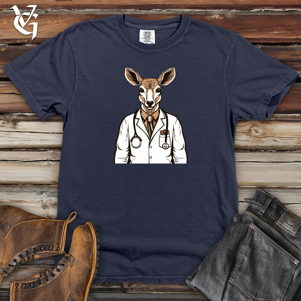 Viking Goods Healing Antlers Heavy Cotton Comfort Colors Tee Navy / L