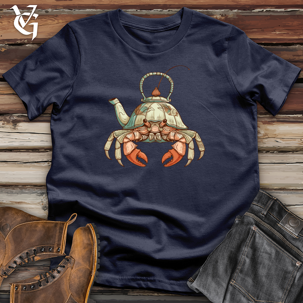 Viking Goods Hermit Crab Teapot Softstyle Tee Navy / L