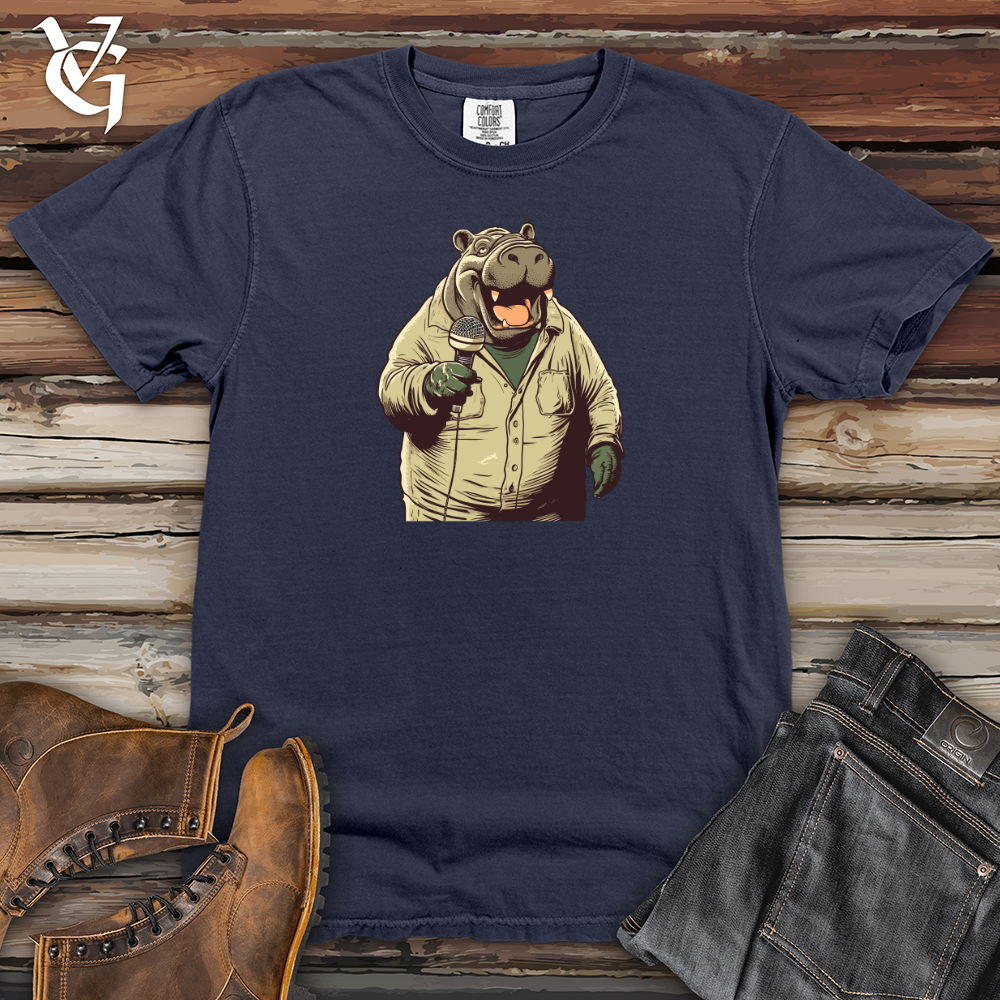 Viking Goods Hippospectacular Comedy Heavy Cotton Comfort Colors Tee Navy / L
