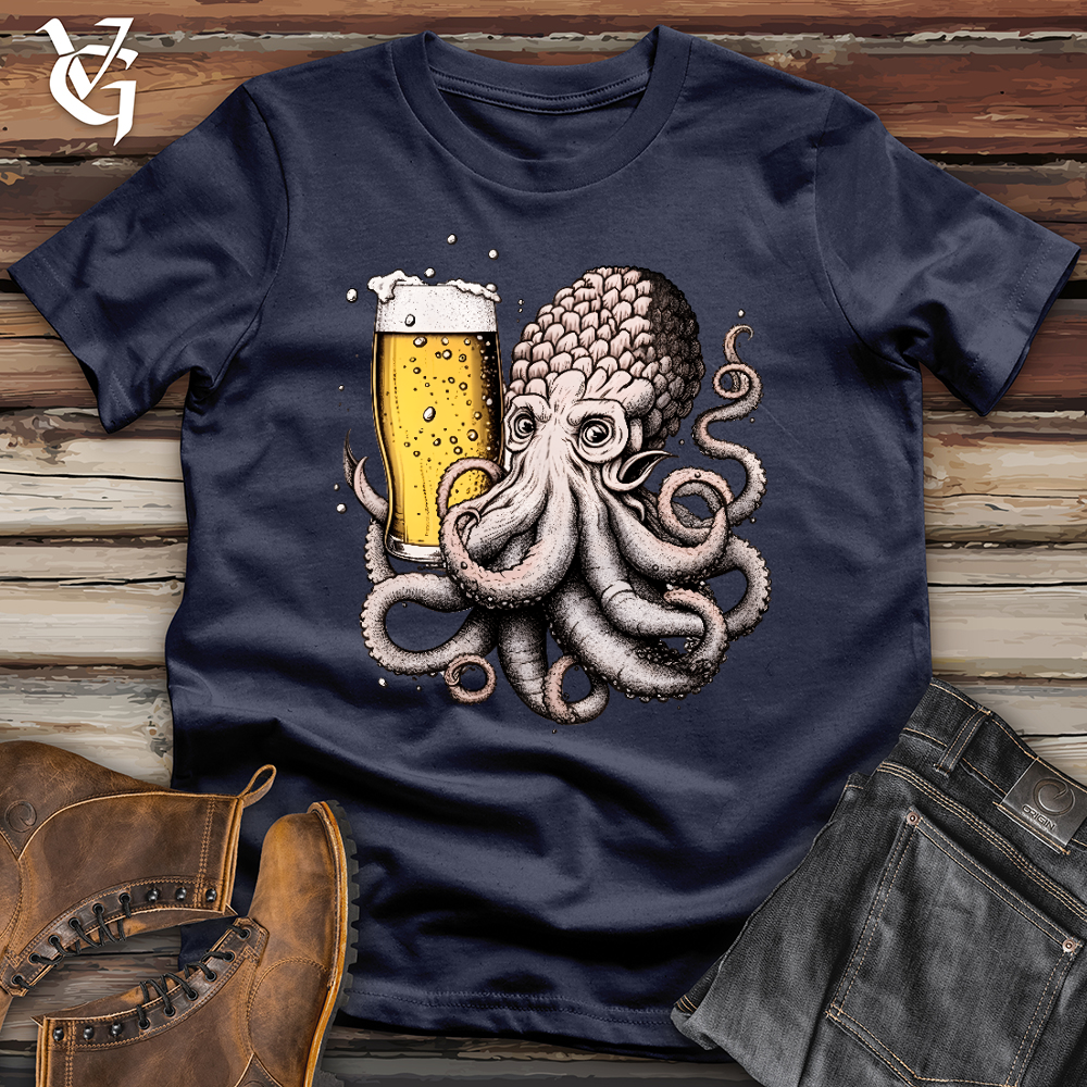 Viking Goods Hoptopus Softstyle Tee Navy / L