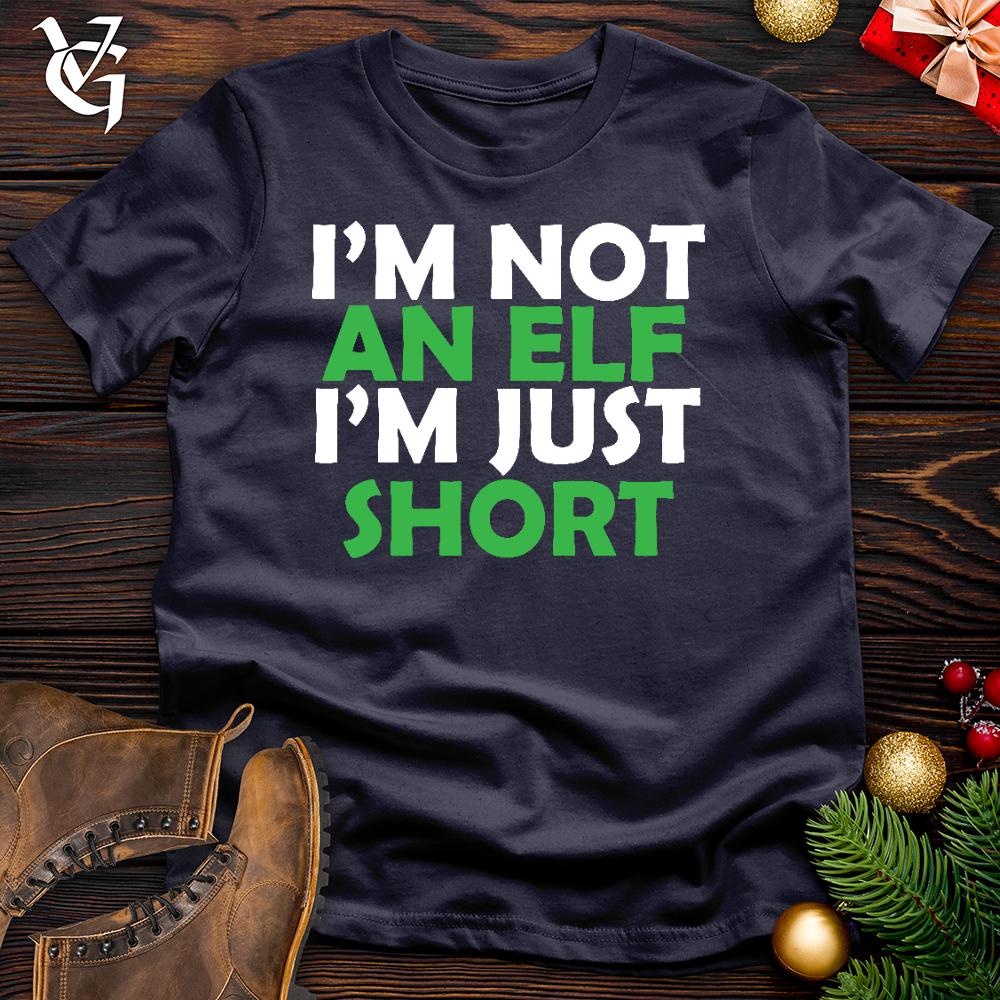 Viking Goods I Am Just Short Cotton Tee Navy / L