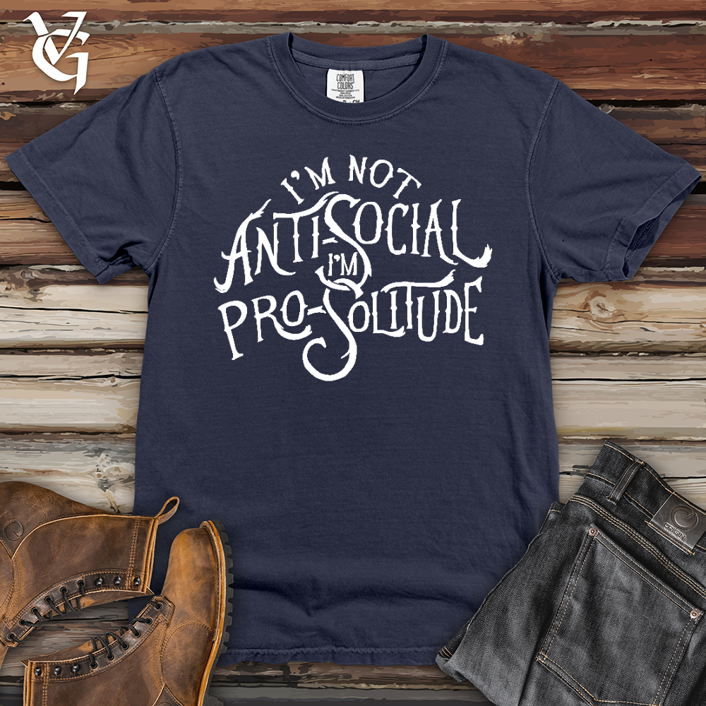 Viking Goods I'm Not AntiSocial Heavy Cotton Comfort Colors Tee Navy / L