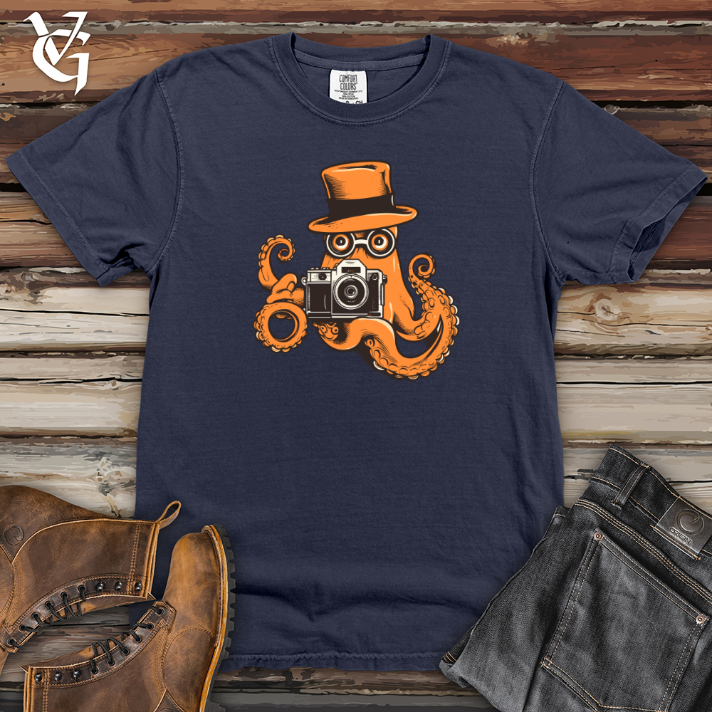 Viking Goods Ink Capture Lens 01 Heavy Cotton Comfort Colors Tee Navy / L