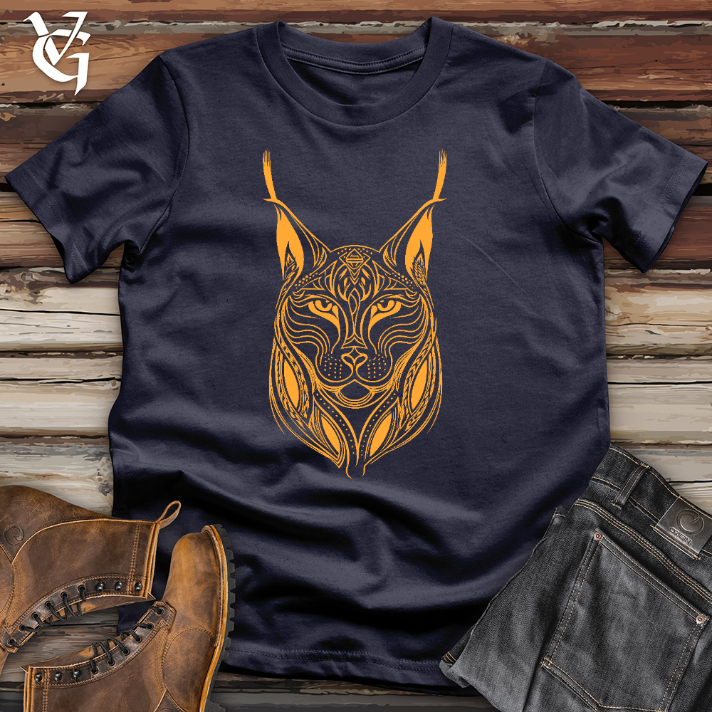 Viking Goods Intricate Lynx Cotton Tee Navy / L
