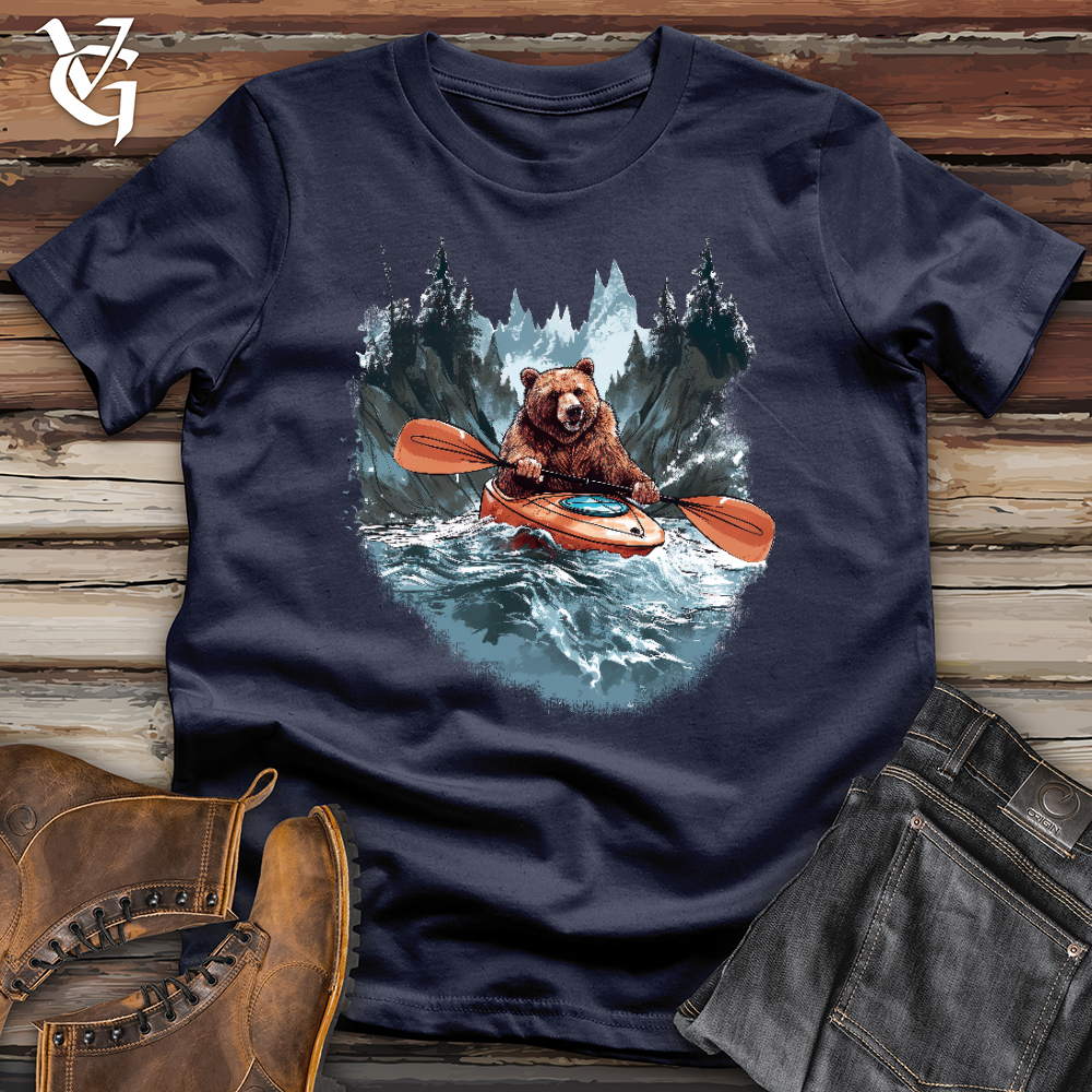 Viking Goods Kayaking Bear Softstyle Tee Navy / L