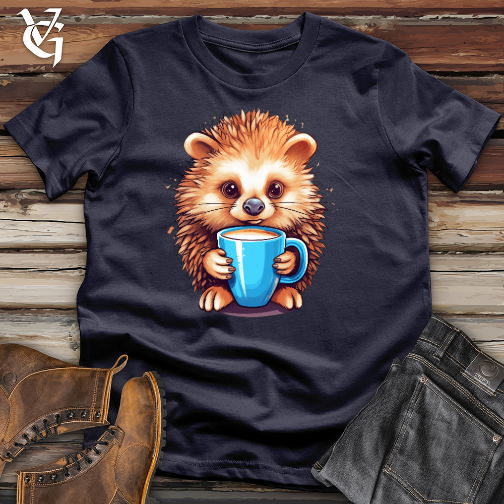 Viking Goods Latte Hedgehog Cotton Tee Navy / L