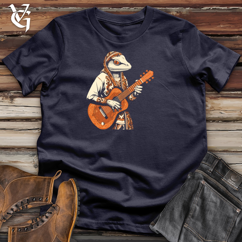 Viking Goods Lizard Desert Guitar Cotton Tee Navy / L