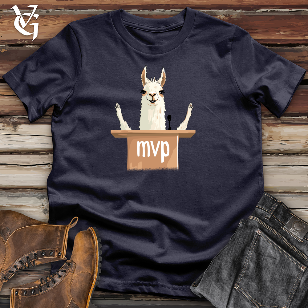 Viking Goods Llama Motivational Speech Cotton Tee Navy / L